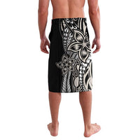 Polynesian Plumeria Floral Tattoo Pattern Lavalava Beige Style LT9 - Polynesian Pride