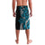 Polynesian Plumeria Floral Tattoo Pattern Lavalava Bllue Style