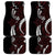 Polynesian Plumeria Floral Tattoo Pattern Car Mats Oxblood Style