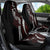 Polynesian Plumeria Floral Tattoo Pattern Car Seat Cover Oxblood Style