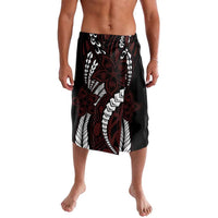 Polynesian Plumeria Floral Tattoo Pattern Lavalava Oxblood Style LT9 Oxblood - Polynesian Pride