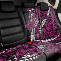 Polynesian Plumeria Floral Tattoo Pattern Back Car Seat Cover Pink Style LT9 - Polynesian Pride