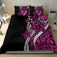 Polynesian Plumeria Floral Tattoo Pattern Bedding Set Pink Style LT9 - Polynesian Pride