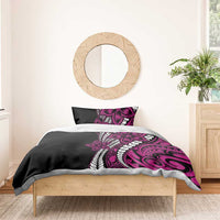Polynesian Plumeria Floral Tattoo Pattern Bedding Set Pink Style LT9 - Polynesian Pride