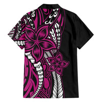 Polynesian Plumeria Floral Tattoo Pattern Hawaiian Shirt Pink Style LT9 - Polynesian Pride
