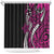 Polynesian Plumeria Floral Tattoo Pattern Shower Curtain Pink Style