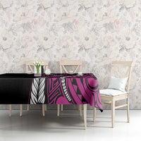 Polynesian Plumeria Floral Tattoo Pattern Tablecloth Pink Style LT9 - Polynesian Pride