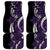 Polynesian Plumeria Floral Tattoo Pattern Car Mats Purple Style