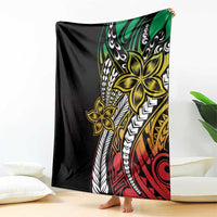 Polynesian Plumeria Floral Tattoo Pattern Blanket Reggae Style LT9 - Polynesian Pride