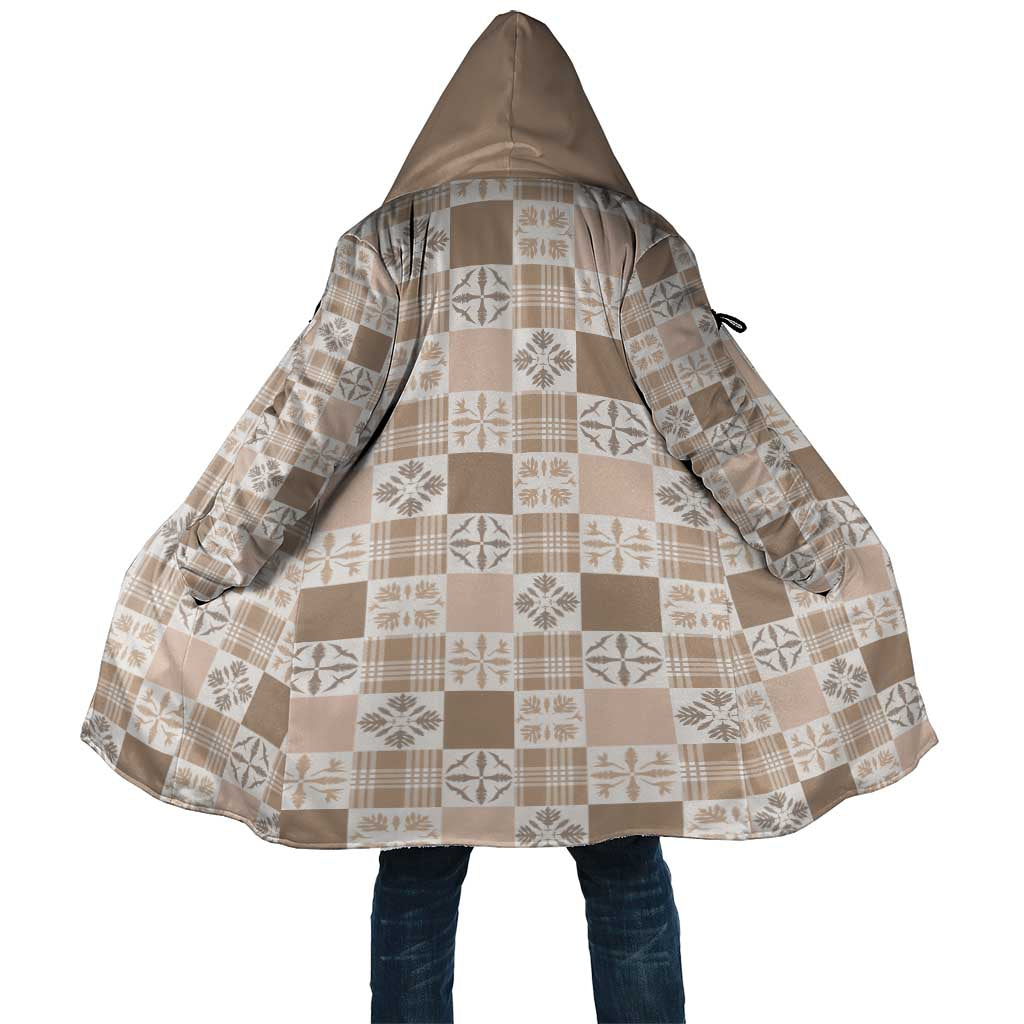 Hawaiian Palaka Quilt Pattern Cloak Hawaii Culture Bird of Paradise Exotic Motif LT9 Unisex Beige - Polynesian Pride