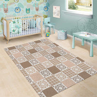 Hawaiian Palaka Quilt Pattern Area Rug Hawaii Culture Honu Turtle LT9 - Polynesian Pride