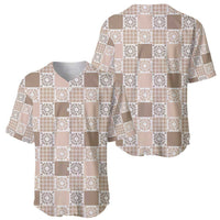 Hawaiian Palaka Quilt Pattern Baseball Jersey Hawaii Culture Honu Turtle LT9 - Polynesian Pride