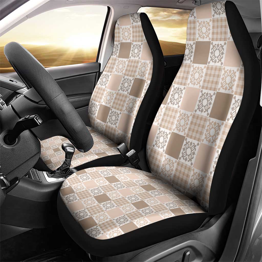 Hawaiian Palaka Quilt Pattern Car Seat Cover Hawaii Culture Honu Turtle LT9 - Polynesian Pride