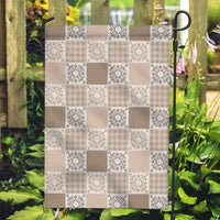 Hawaiian Palaka Quilt Pattern Garden Flag Hawaii Culture Honu Turtle LT9 Garden Flag Beige - Polynesian Pride
