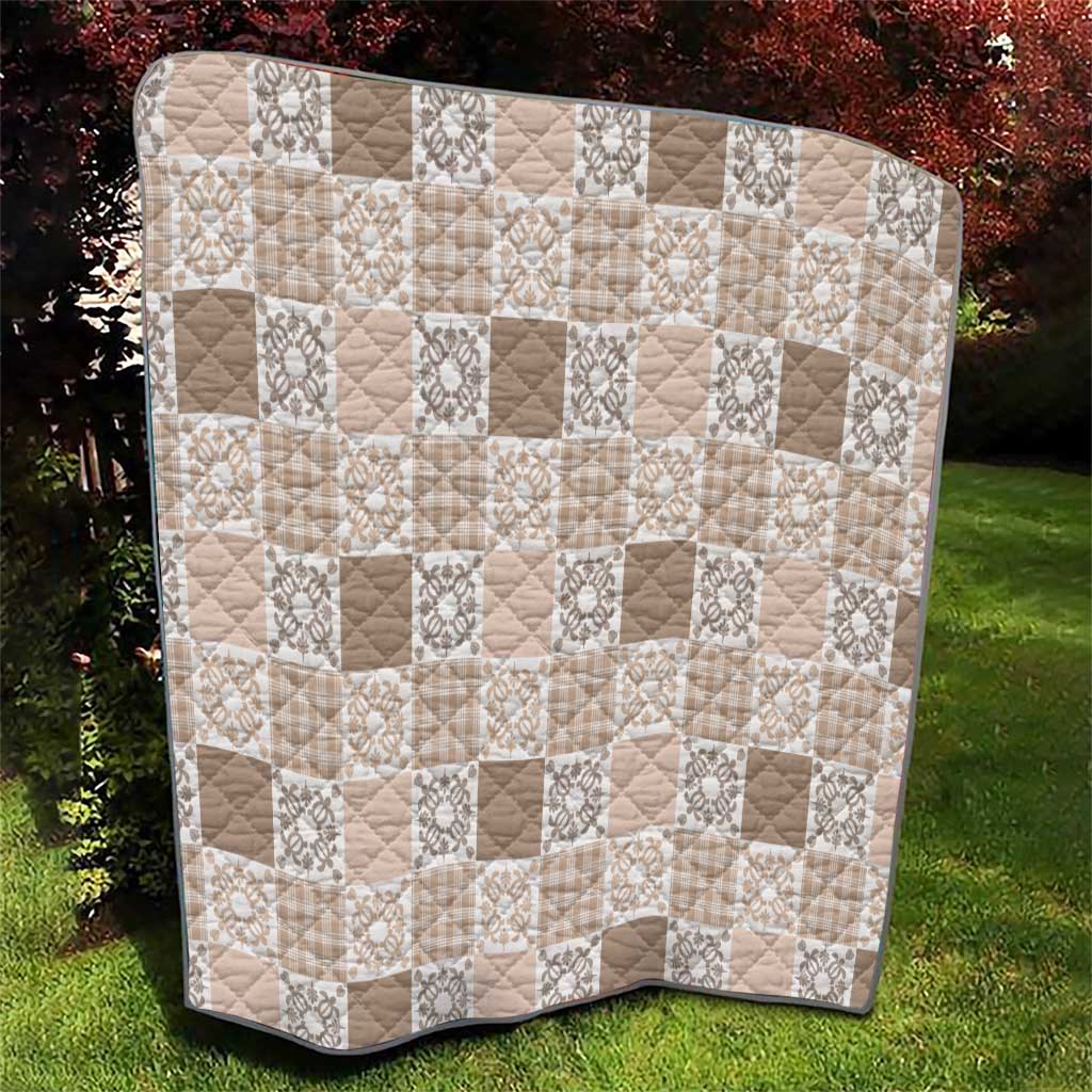 Hawaiian Palaka Quilt Pattern Quilt Hawaii Culture Honu Turtle LT9 - Polynesian Pride