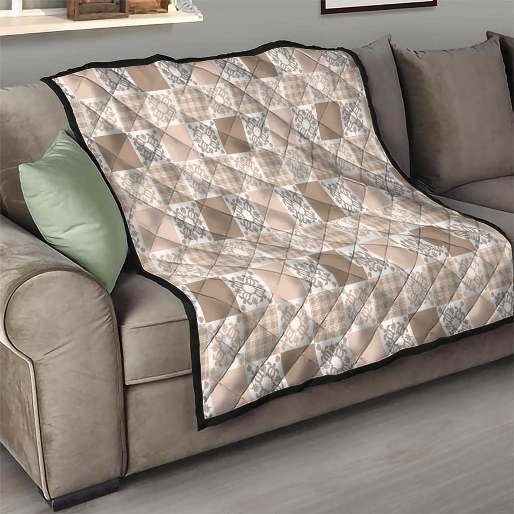 Hawaiian Palaka Quilt Pattern Quilt Hawaii Culture Honu Turtle LT9 - Polynesian Pride