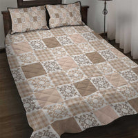 Hawaiian Palaka Quilt Pattern Quilt Bed Set Hawaii Culture Honu Turtle LT9 Beige - Polynesian Pride
