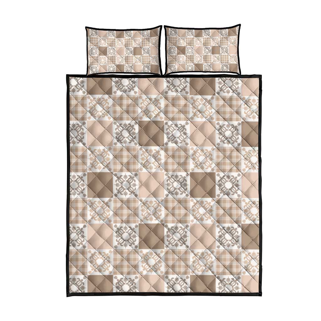 Hawaiian Palaka Quilt Pattern Quilt Bed Set Hawaii Culture Honu Turtle LT9 - Polynesian Pride