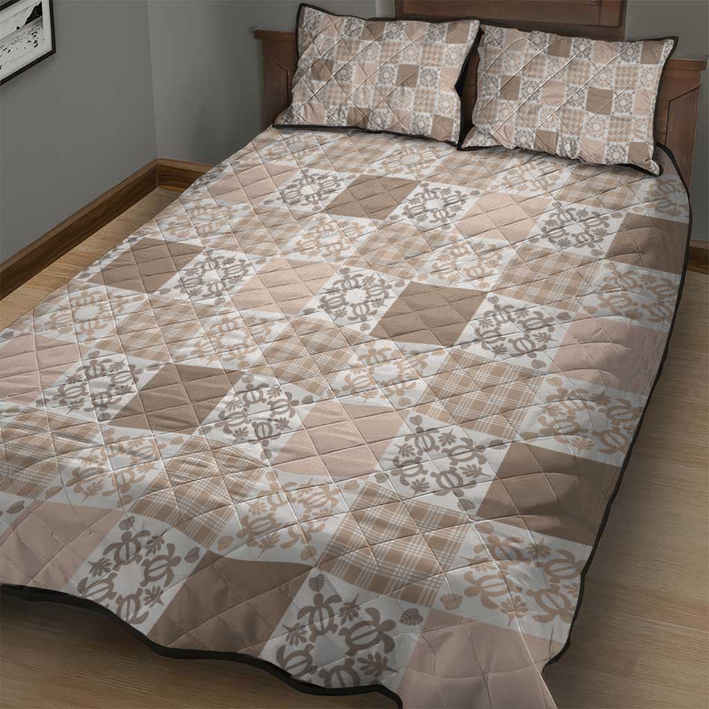 Hawaiian Palaka Quilt Pattern Quilt Bed Set Hawaii Culture Honu Turtle LT9 - Polynesian Pride