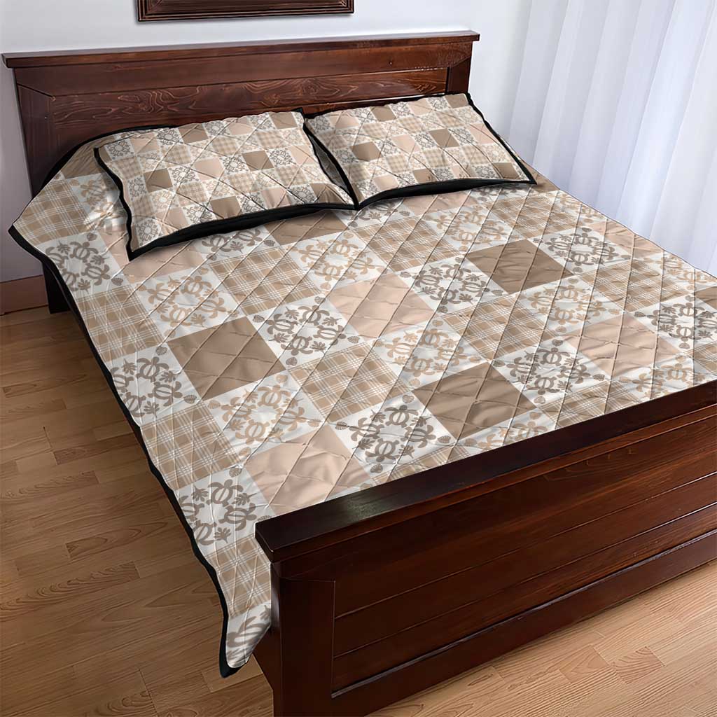 Hawaiian Palaka Quilt Pattern Quilt Bed Set Hawaii Culture Honu Turtle LT9 - Polynesian Pride