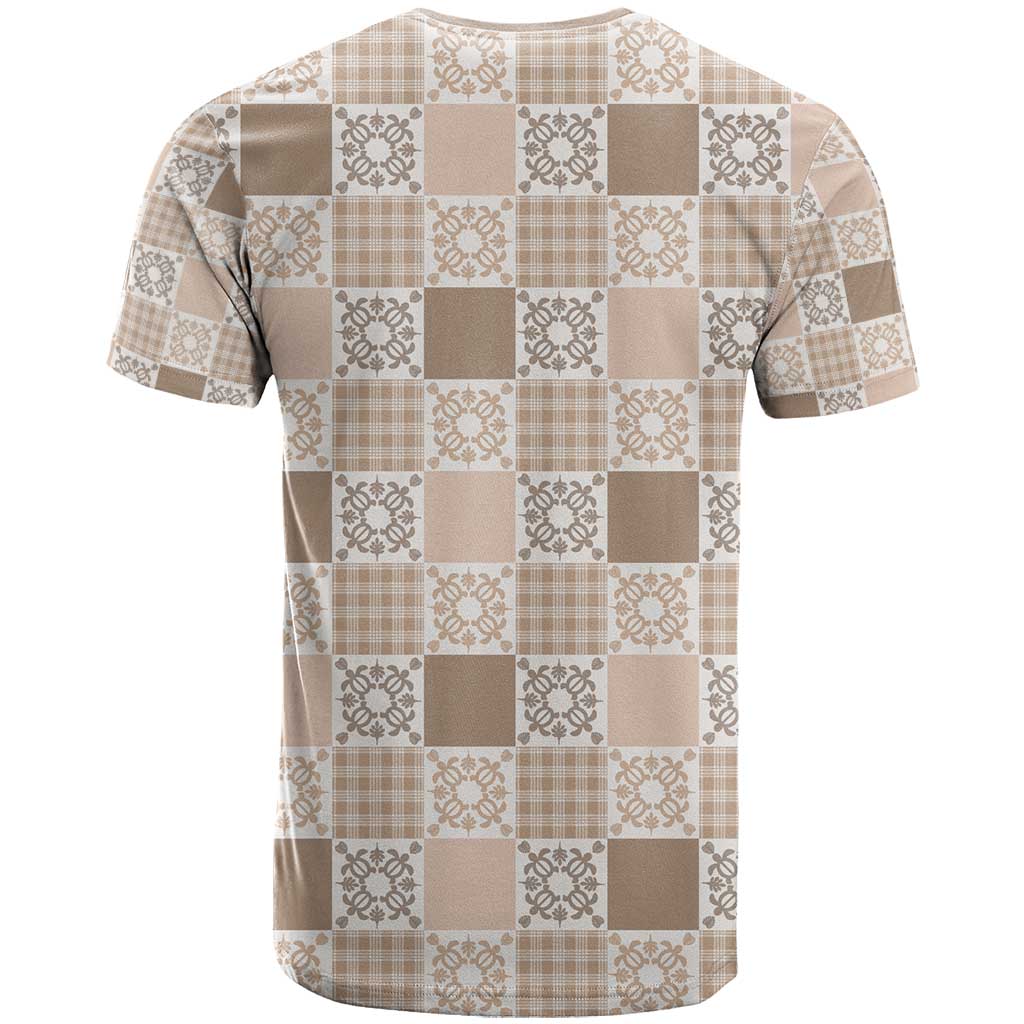 Hawaiian Palaka Quilt Pattern T Shirt Hawaii Culture Honu Turtle LT9 - Polynesian Pride