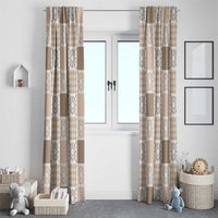 Hawaiian Palaka Quilt Pattern Window Curtain Hawaii Culture Honu Turtle LT9 - Polynesian Pride