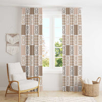 Hawaiian Palaka Quilt Pattern Window Curtain Hawaii Culture Honu Turtle LT9 - Polynesian Pride