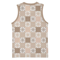 Hawaiian Palaka Quilt Pattern Basketball Jersey Hawaii Culture Pineapple LT9 - Polynesian Pride