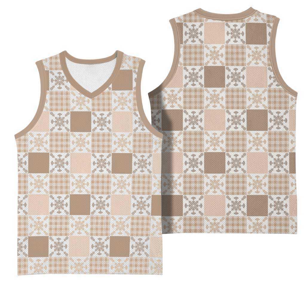 Hawaiian Palaka Quilt Pattern Basketball Jersey Hawaii Culture Pineapple LT9 - Polynesian Pride