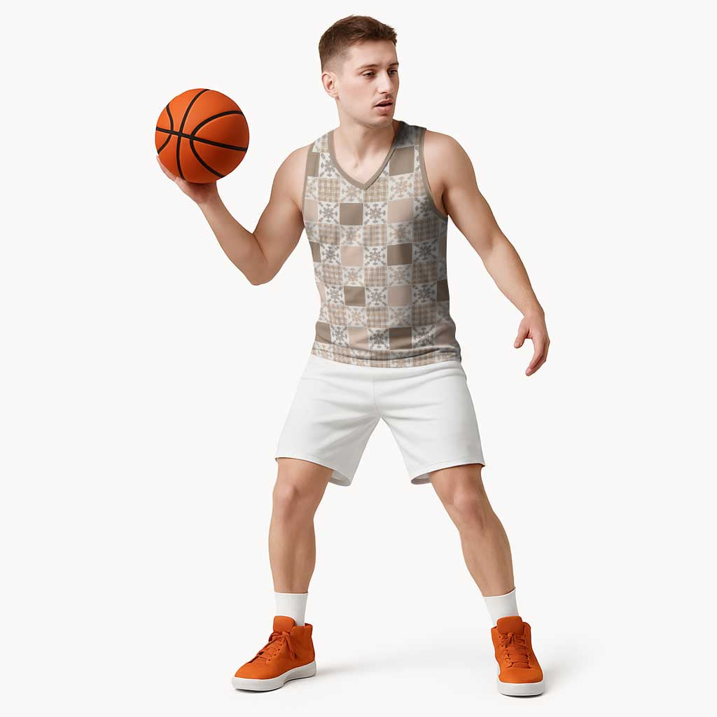 Hawaiian Palaka Quilt Pattern Basketball Jersey Hawaii Culture Pineapple LT9 - Polynesian Pride