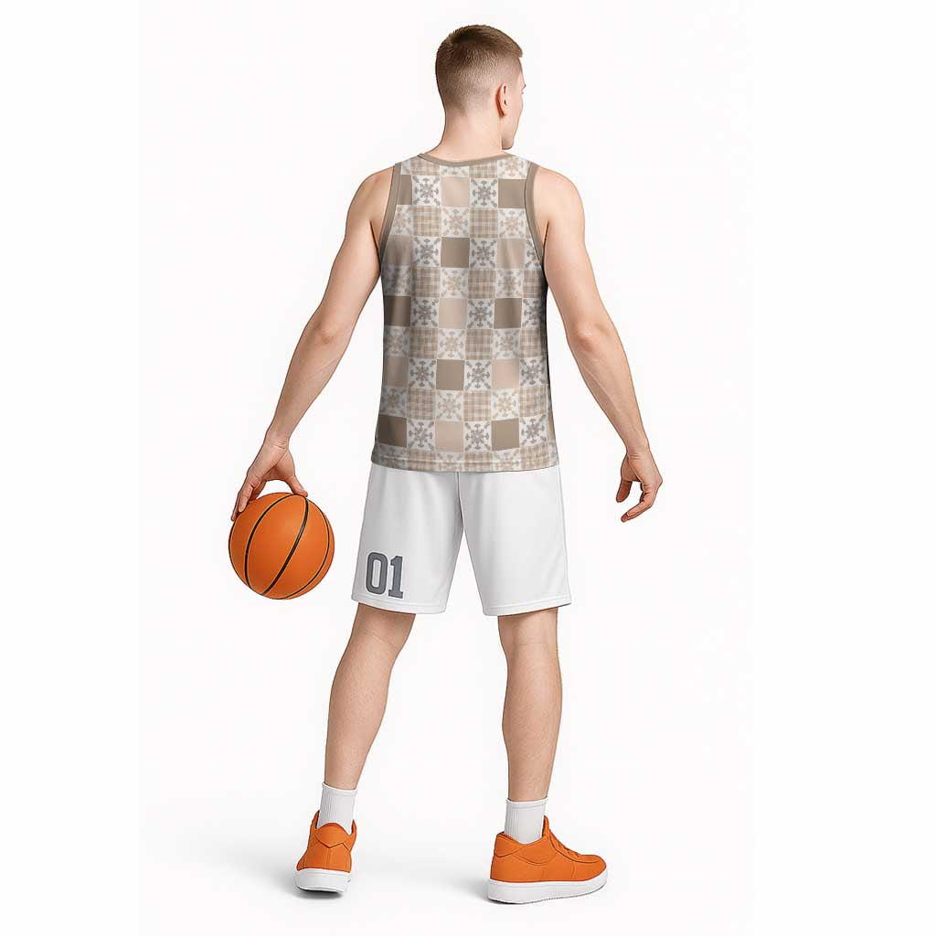 Hawaiian Palaka Quilt Pattern Basketball Jersey Hawaii Culture Pineapple LT9 - Polynesian Pride