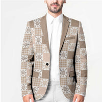 Hawaiian Palaka Quilt Pattern Blazer Hawaii Culture Pineapple LT9 - Polynesian Pride