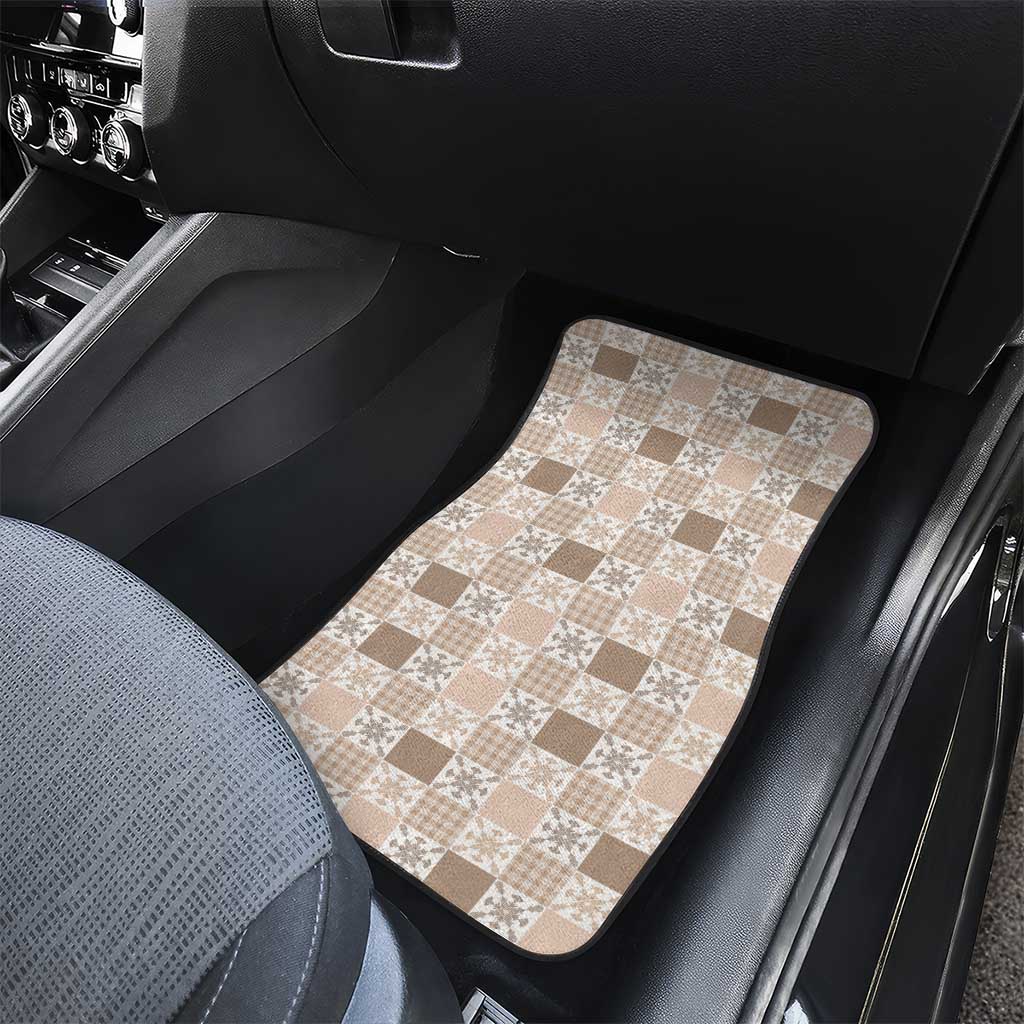 Hawaiian Palaka Quilt Pattern Car Mats Hawaii Culture Pineapple LT9 - Polynesian Pride