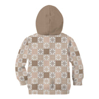 Hawaiian Palaka Quilt Pattern Kid Hoodie Hawaii Culture Pineapple LT9 - Polynesian Pride