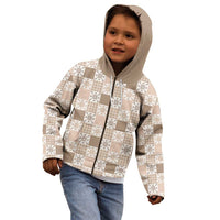 Hawaiian Palaka Quilt Pattern Kid Hoodie Hawaii Culture Pineapple LT9 - Polynesian Pride