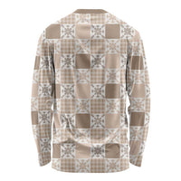 Hawaiian Palaka Quilt Pattern Long Sleeve Shirt Hawaii Culture Pineapple LT9 - Polynesian Pride