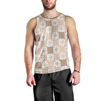 Hawaiian Palaka Quilt Pattern Men Tank Top Hawaii Culture Pineapple LT9 - Polynesian Pride
