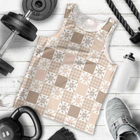 Hawaiian Palaka Quilt Pattern Men Tank Top Hawaii Culture Pineapple LT9 - Polynesian Pride