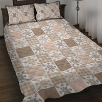 Hawaiian Palaka Quilt Pattern Quilt Bed Set Hawaii Culture Pineapple LT9 Beige - Polynesian Pride