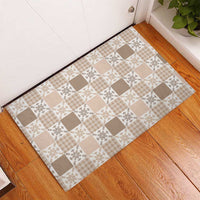 Hawaiian Palaka Quilt Pattern Rubber Doormat Hawaii Culture Pineapple LT9 - Polynesian Pride