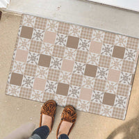 Hawaiian Palaka Quilt Pattern Rubber Doormat Hawaii Culture Pineapple LT9 - Polynesian Pride
