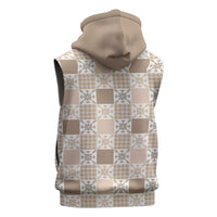 Hawaiian Palaka Quilt Pattern Sleeveless Hoodie Hawaii Culture Pineapple LT9 - Polynesian Pride