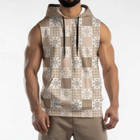 Hawaiian Palaka Quilt Pattern Sleeveless Hoodie Hawaii Culture Pineapple LT9 - Polynesian Pride
