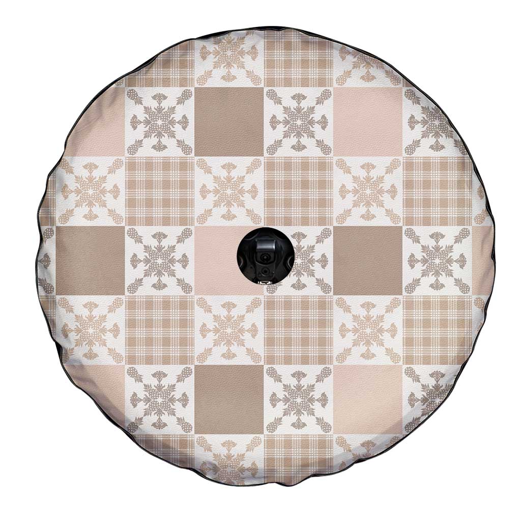 Hawaiian Palaka Quilt Pattern Spare Tire Cover Hawaii Culture Pineapple LT9 - Polynesian Pride