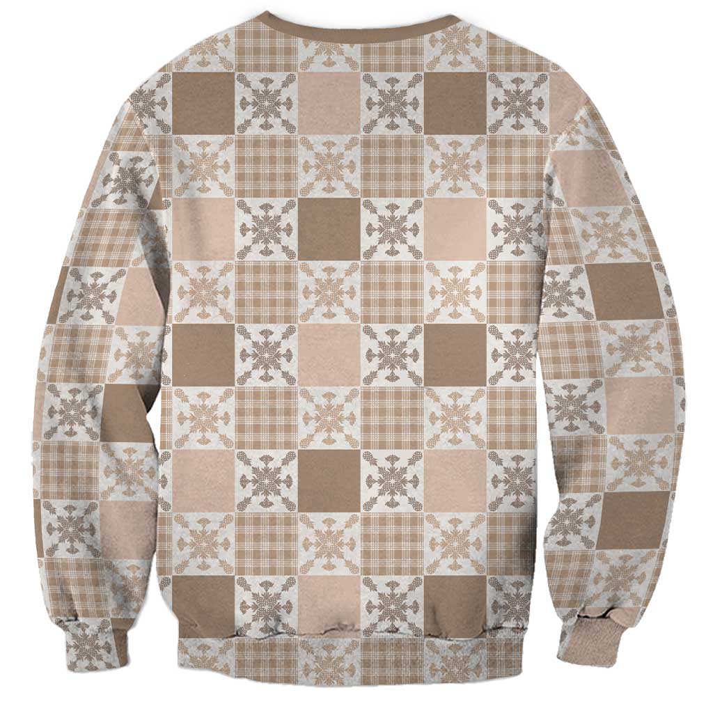 Hawaiian Palaka Quilt Pattern Sweatshirt Hawaii Culture Pineapple LT9 - Polynesian Pride