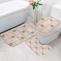 Hawaiian Palaka Quilt Pattern Bathroom Set Hawaii Culture Tropical Flowers Mix LT9 - Polynesian Pride