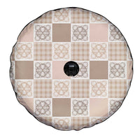Hawaiian Palaka Quilt Pattern Spare Tire Cover Hawaii Culture Tropical Flowers Mix LT9 - Polynesian Pride