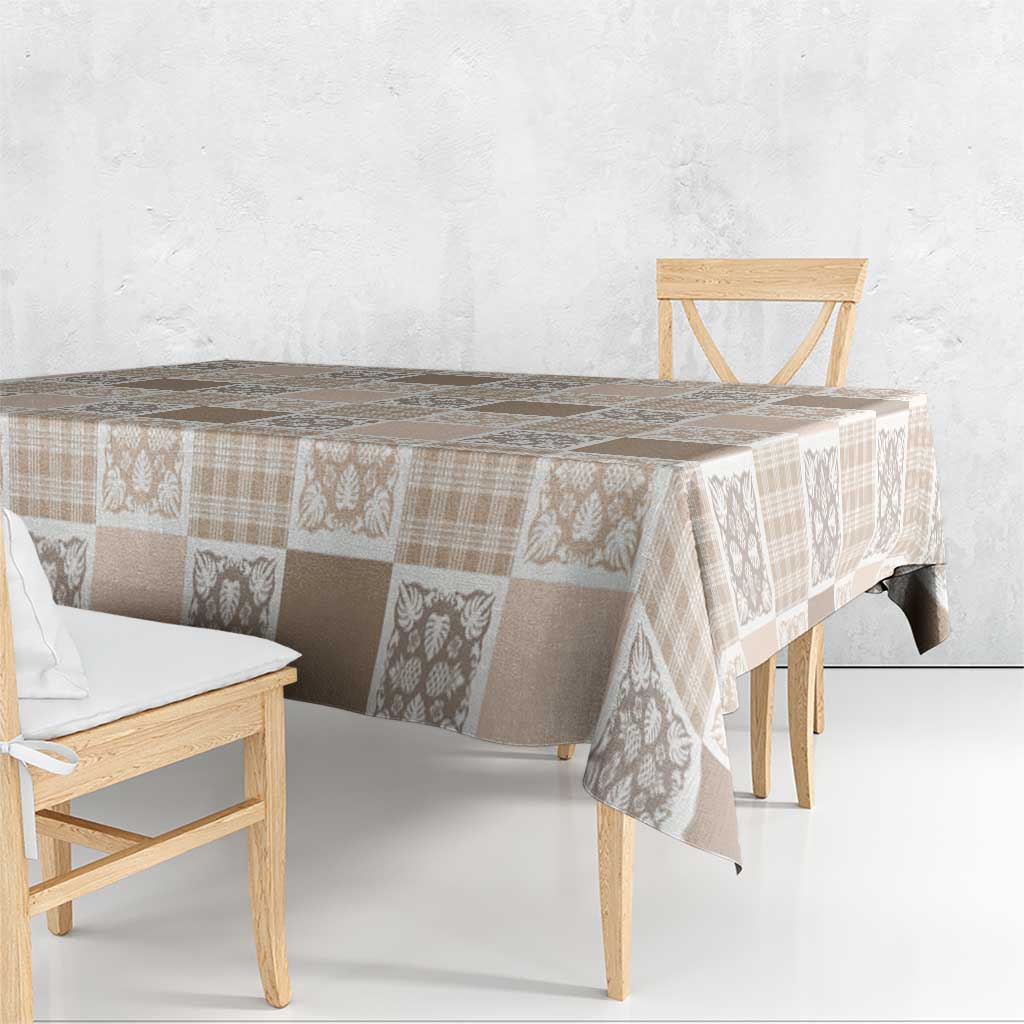 Hawaiian Palaka Quilt Pattern Tablecloth Hawaii Culture Tropical Flowers Mix LT9 - Polynesian Pride