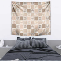 Hawaiian Palaka Quilt Pattern Tapestry Hawaii Culture Tropical Flowers Mix LT9 - Polynesian Pride