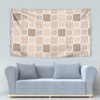 Hawaiian Palaka Quilt Pattern Tapestry Hawaii Culture Tropical Flowers Mix LT9 - Polynesian Pride